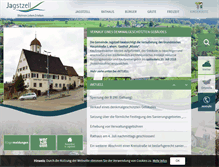 Tablet Screenshot of jagstzell.de